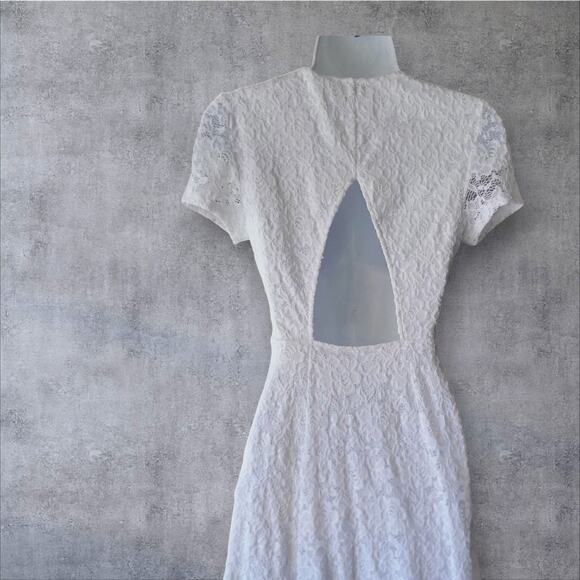 Show me your MuMu white Ibiza summer dress MD cottage core, Coastal Boho chic - Picture 2 of 14